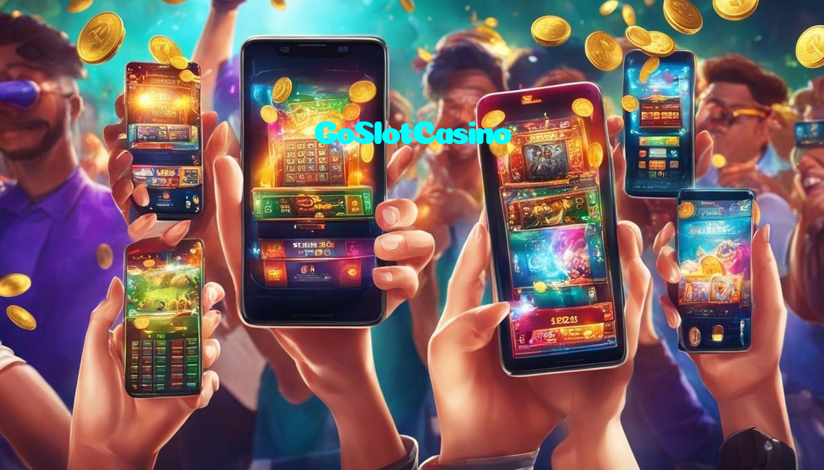 GoSlotCasino casino presented on mobile device in Pakistan with slots and live games